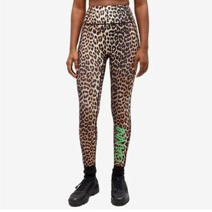 Ganni Leopard Print Leggings